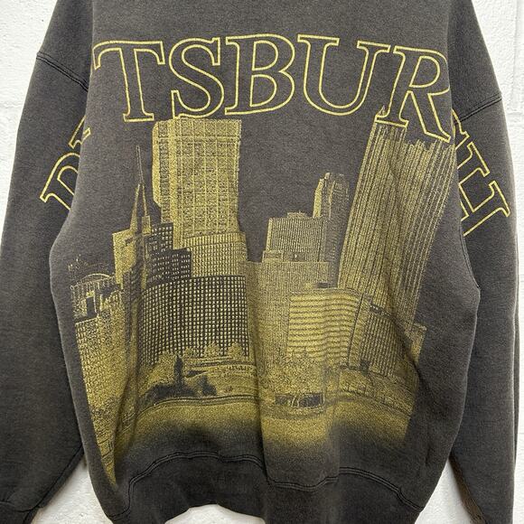 Vintage NFL Pittsburgh Steelers City Spellout Sweatshirt USA - Picture 3 of 9